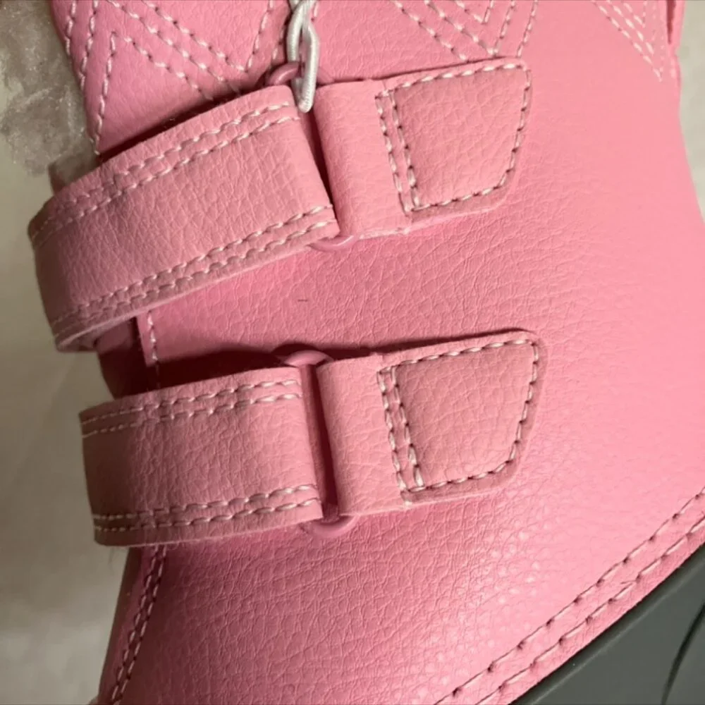 Cat & Jack Toddler Girls Sz 9 Pink Snow Denver inter Waterproof Insulated Boots